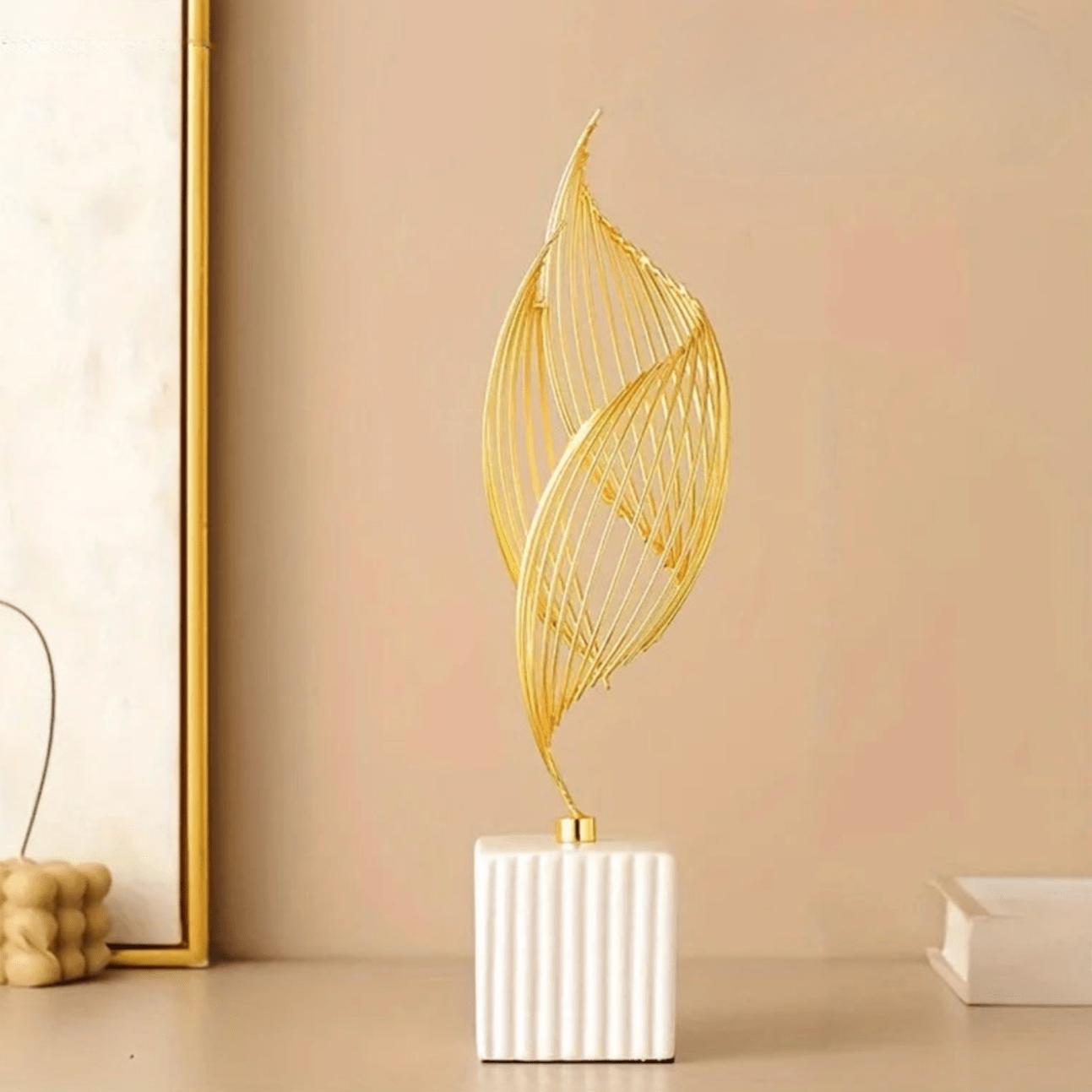 AuraLuxe Nordic Ceramic Sculpture – Modern Art Accent for Elegant Interiors - All Around Casa