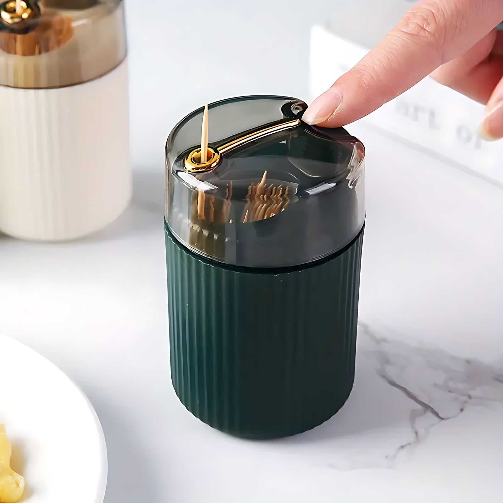 AuraServe – Elegant Automatic Toothpick Dispenser for Modern Dining - All Around Casa
