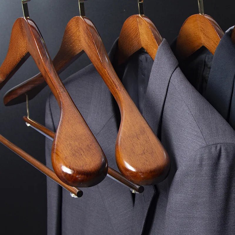 Aureum Luxe Walnut Hanger – Elegant Wooden Design for Timeless Wardrobe Care - All Around Casa