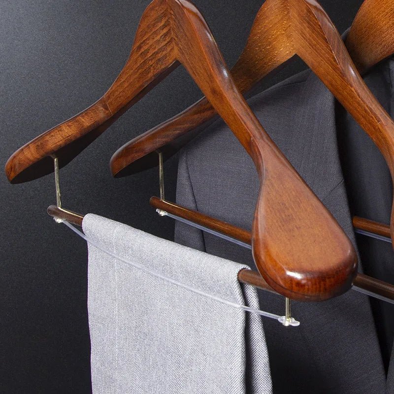 Aureum Luxe Walnut Hanger – Elegant Wooden Design for Timeless Wardrobe Care - All Around Casa