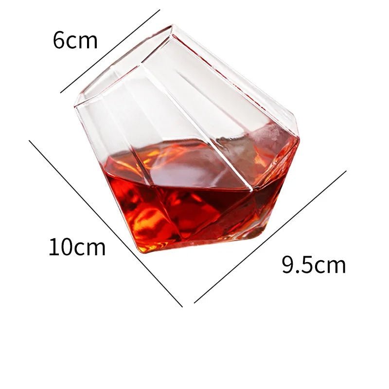 Aureum Tilted Crystal Whiskey Glass – Elegant Swirl Design for Refined Tasting - All Around Casa