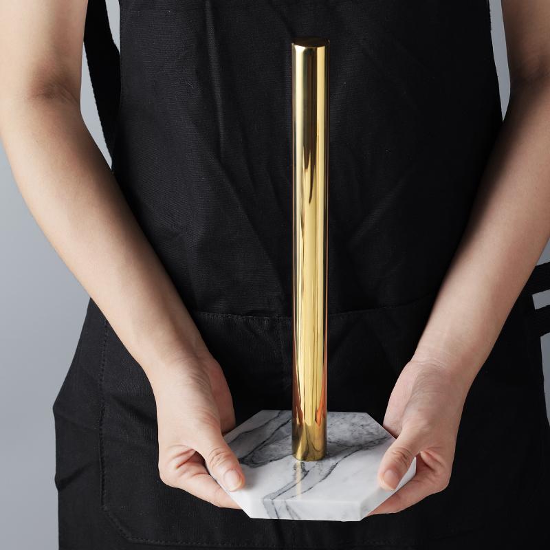 Aurevia Elegant Paper Towel Holder with Marble Base for Chic Kitchens - All Around Casa