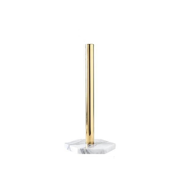 Aurevia Elegant Paper Towel Holder with Marble Base for Chic Kitchens - All Around Casa