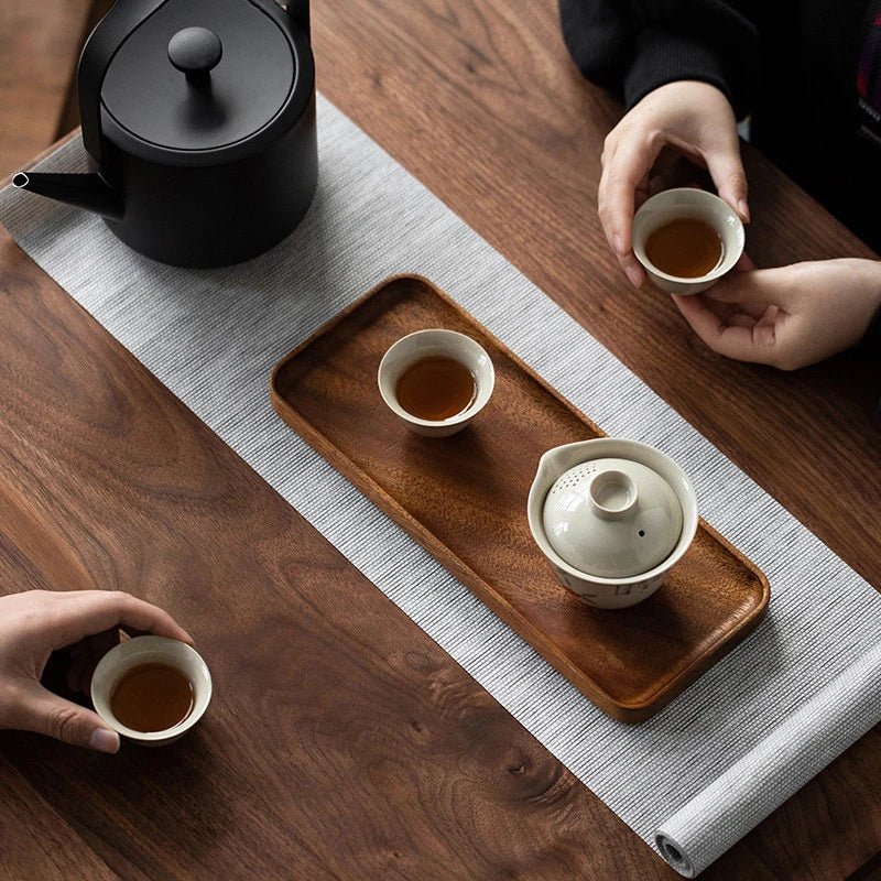 Aurevia Elegant Wood Serving Tray for Rustic Charm - All Around Casa