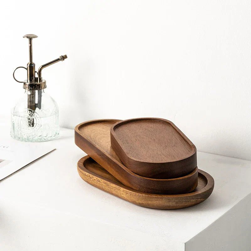 Aurevia Elegant Wood Serving Tray for Rustic Charm - All Around Casa