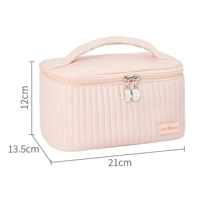 Aurevia Luxe Cosmetic Organizer Bag – Elegant Travel Companion for Effortless Beauty - All Around Casa