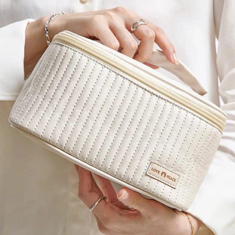 Aurevia Luxe Cosmetic Organizer Bag – Elegant Travel Companion for Effortless Beauty - All Around Casa
