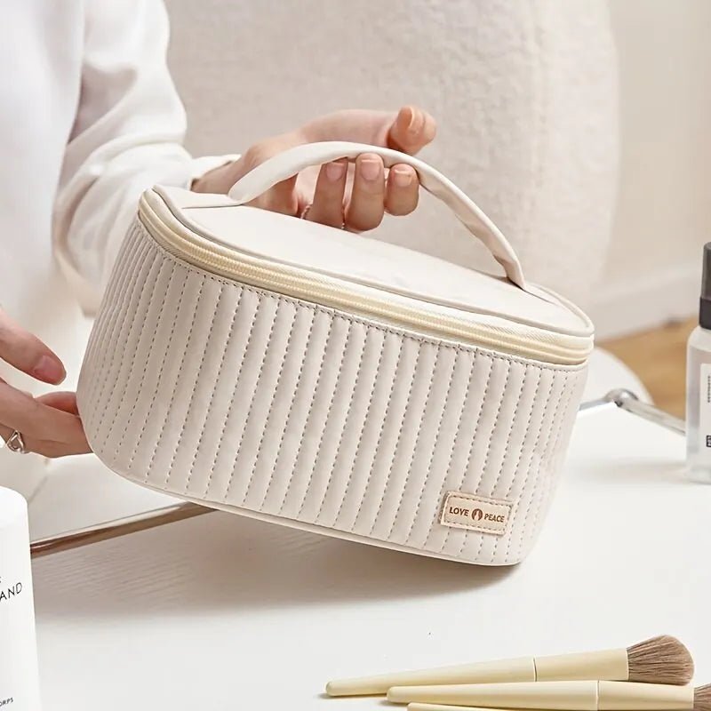 Aurevia Luxe Cosmetic Organizer Bag – Elegant Travel Companion for Effortless Beauty - All Around Casa