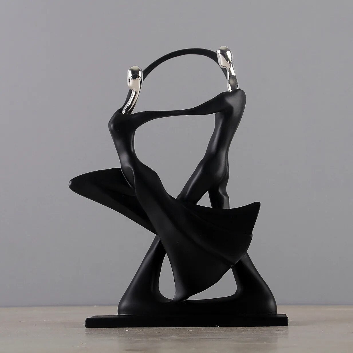 Aurevo Graceful Nordic Couple Sculpture – Modern Art Accent for Elegant Interiors - All Around Casa