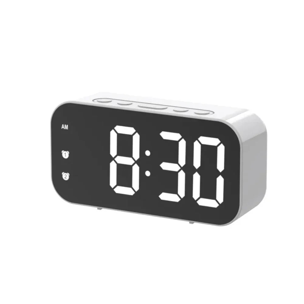 Aurevo – Sleek LED Alarm Clock with Voice Control & Ambient Temperature Display for Modern Living - All Around Casa