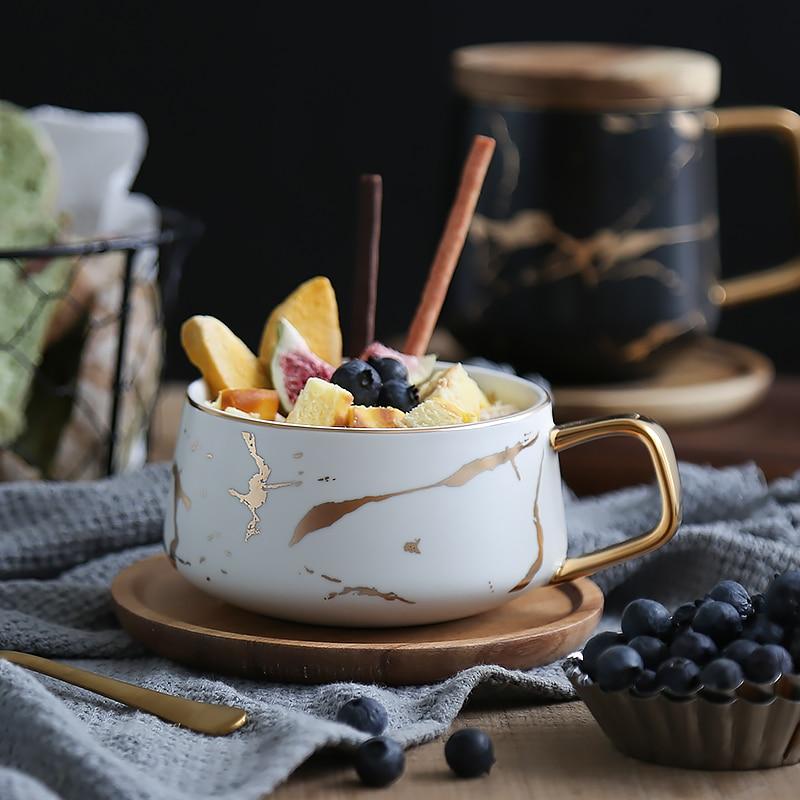 AuricMist Elegant Ceramic Mug with Contemporary Gold Accents for Modern Dining - All Around Casa
