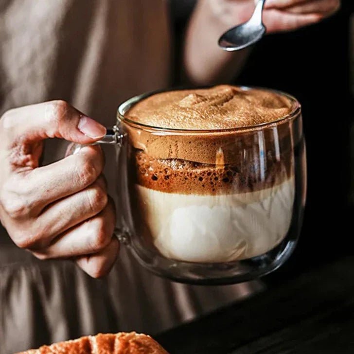 AuriGlass Elegant Handblown Mugs for a Serene Coffee & Tea Ritual - All Around Casa