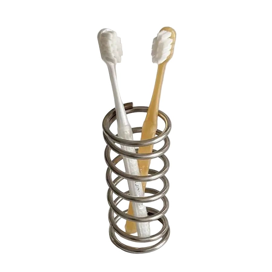 AuriSpring Elegant Stainless Steel Toothbrush Holder for a Sleek Bathroom Touch - All Around Casa
