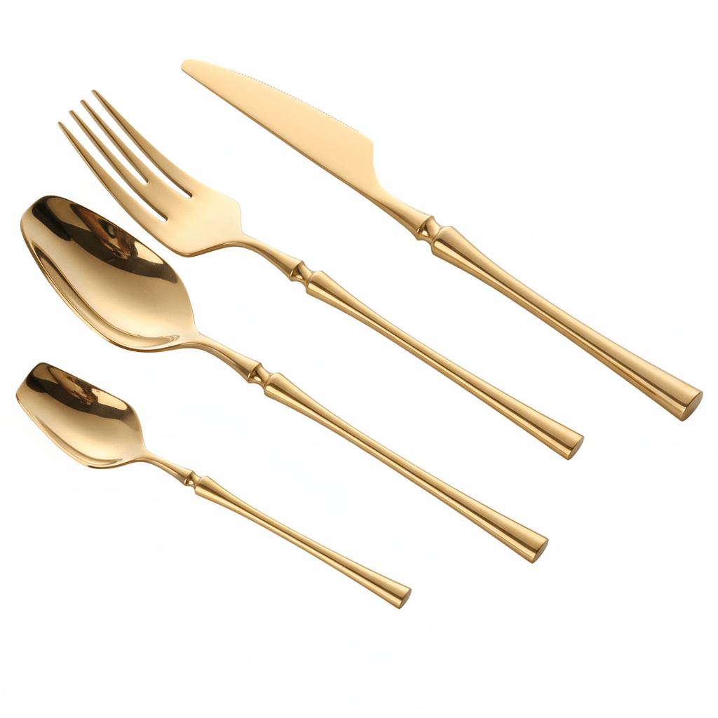 Aurivelle Luxe Stainless Cutlery Set – Elegant Dining Accent for Modern Tables - All Around Casa