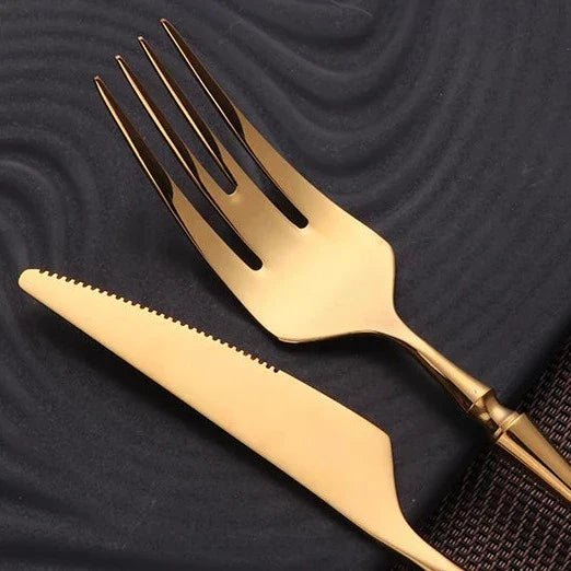 Aurivelle Luxe Stainless Cutlery Set – Elegant Dining Accent for Modern Tables - All Around Casa