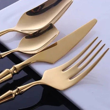 Aurivelle Luxe Stainless Cutlery Set – Elegant Dining Accent for Modern Tables - All Around Casa
