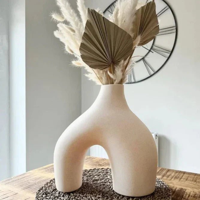 Aurora Forme Elegant Ceramic Vase Duo for Modern Minimalist Interiors - All Around Casa