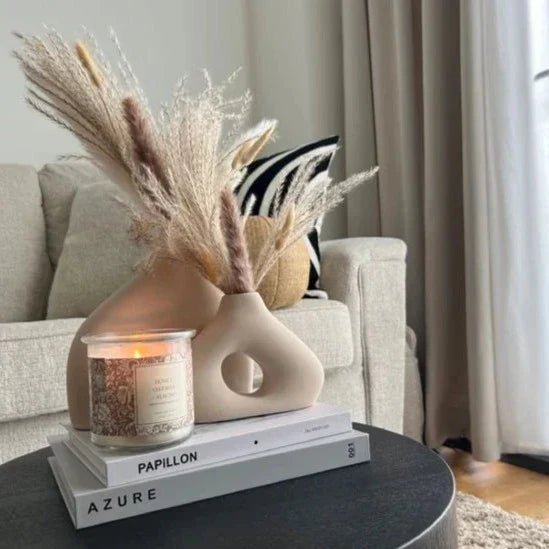 Aurora Forme Elegant Ceramic Vase Duo for Modern Minimalist Interiors - All Around Casa