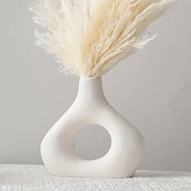 Aurora Forme Elegant Ceramic Vase Duo for Modern Minimalist Interiors - All Around Casa