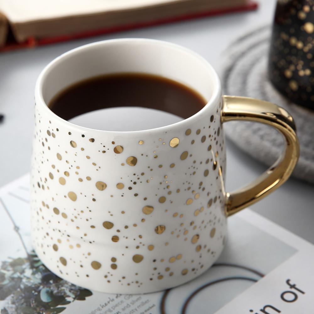 Aurora Gilded Ceramic Mug – Elegant Gold - Accent Design for a Luxe Morning Ritual - All Around Casa