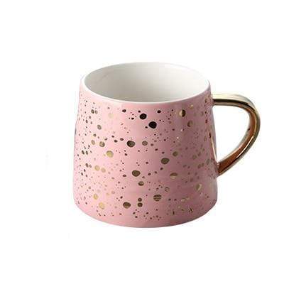 Aurora Gilded Ceramic Mug – Elegant Gold - Accent Design for a Luxe Morning Ritual - All Around Casa
