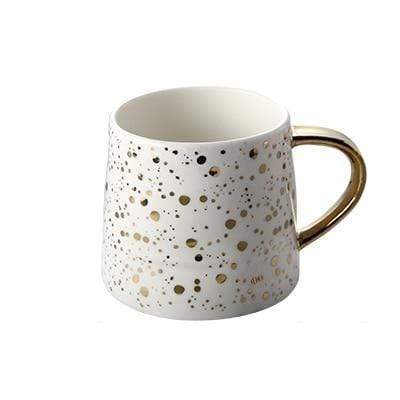 Aurora Gilded Ceramic Mug – Elegant Gold - Accent Design for a Luxe Morning Ritual - All Around Casa