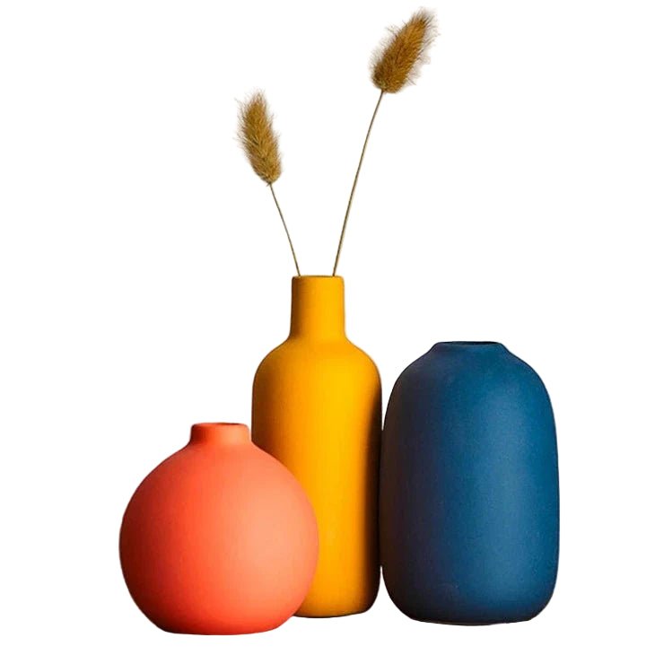 Aurora Haven Ceramic Vase – Elegant Scandinavian Accent for Modern Interiors - All Around Casa