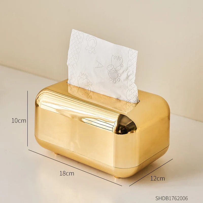 Aurora Luxe Tissue Dispenser – Elegant Gold & Silver Accent for Modern Interiors - All Around Casa