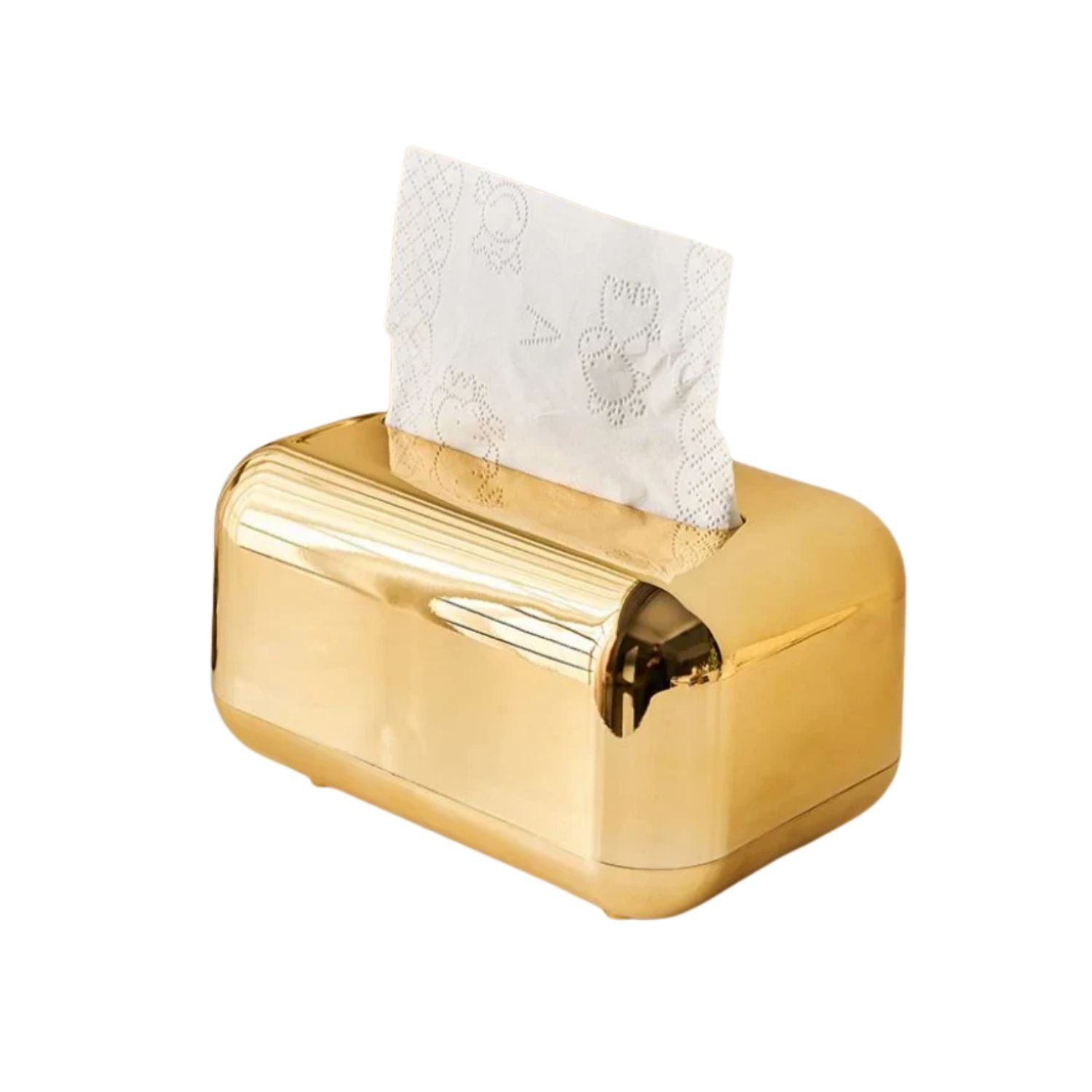 Aurora Luxe Tissue Dispenser – Elegant Gold & Silver Accent for Modern Interiors - All Around Casa