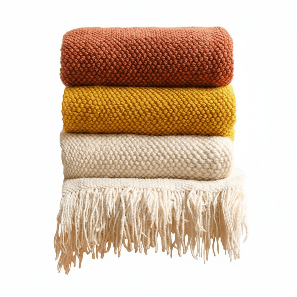 Aurora Weave Luxe Knitted Blanket for a Warm, Sophisticated Home - All Around Casa