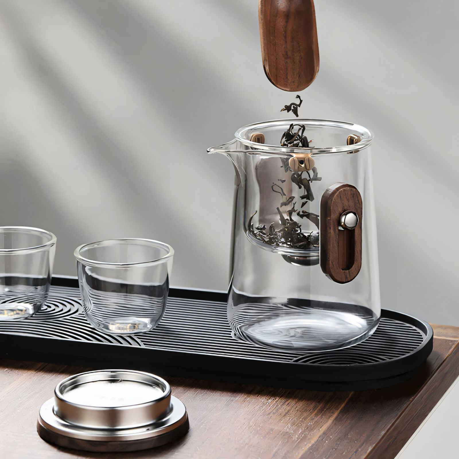 AuroraBrew Elegant Glass Travel Tea Set for Refined Moments Anywhere - All Around Casa