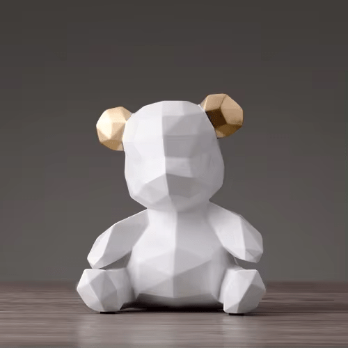 AuroraForm Elegant Bear Sculpture for Modern Artistic Spaces - All Around Casa