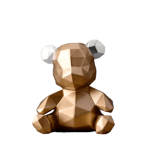AuroraForm Elegant Bear Sculpture for Modern Artistic Spaces - All Around Casa