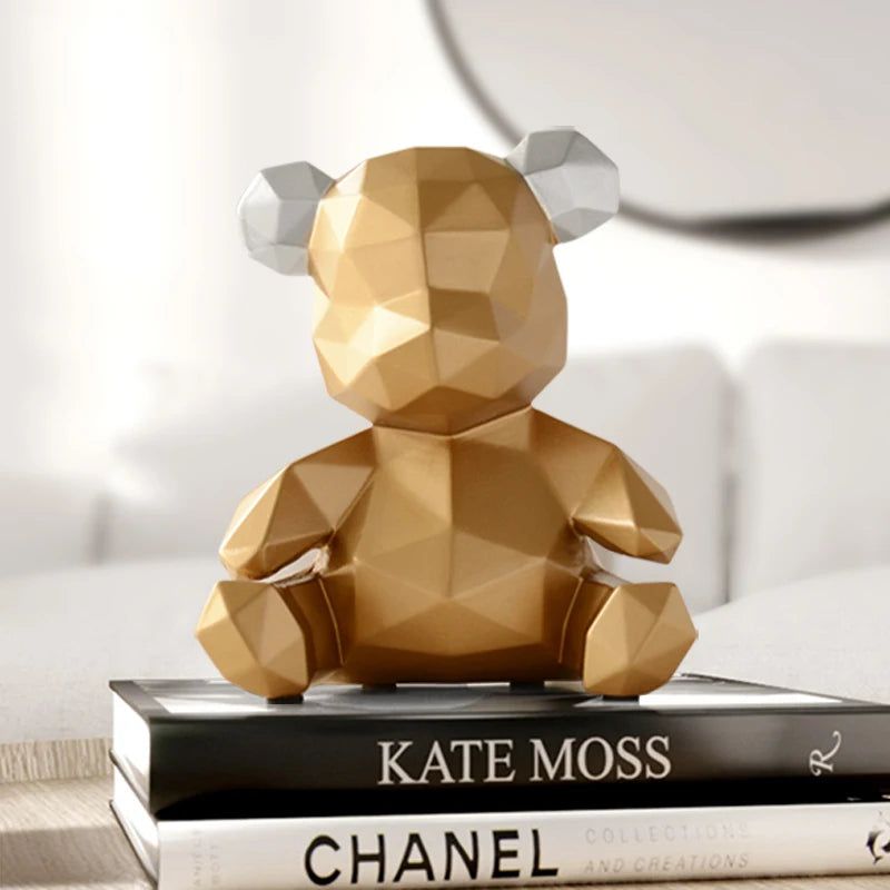 AuroraForm Elegant Bear Sculpture for Modern Artistic Spaces - All Around Casa