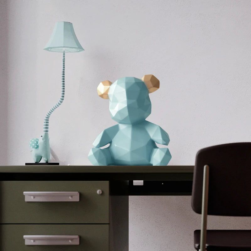 AuroraForm Elegant Bear Sculpture for Modern Artistic Spaces - All Around Casa