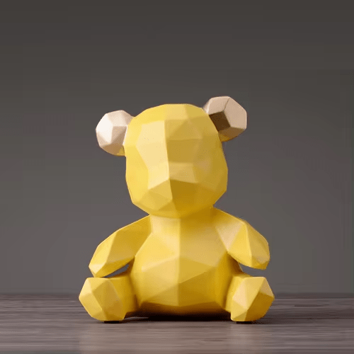 AuroraForm Elegant Bear Sculpture for Modern Artistic Spaces - All Around Casa