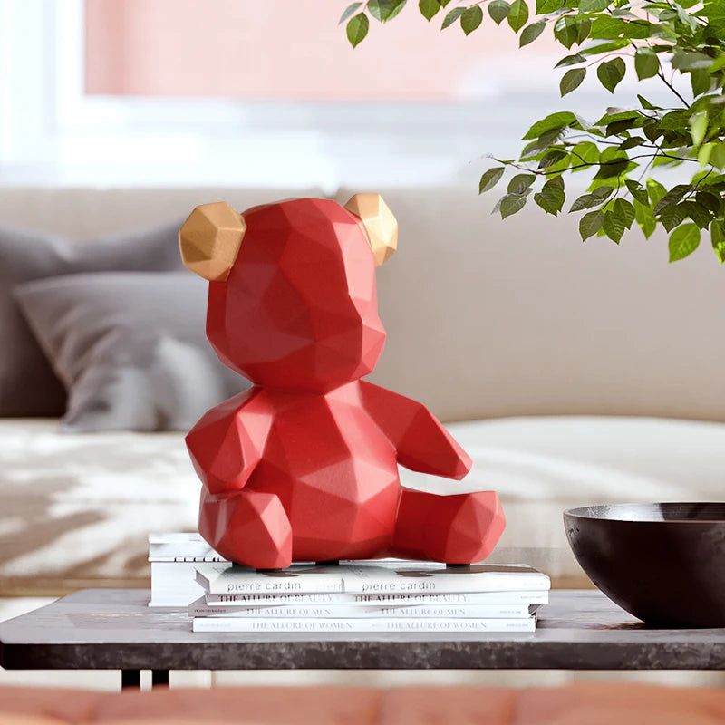 AuroraForm Elegant Bear Sculpture for Modern Artistic Spaces - All Around Casa