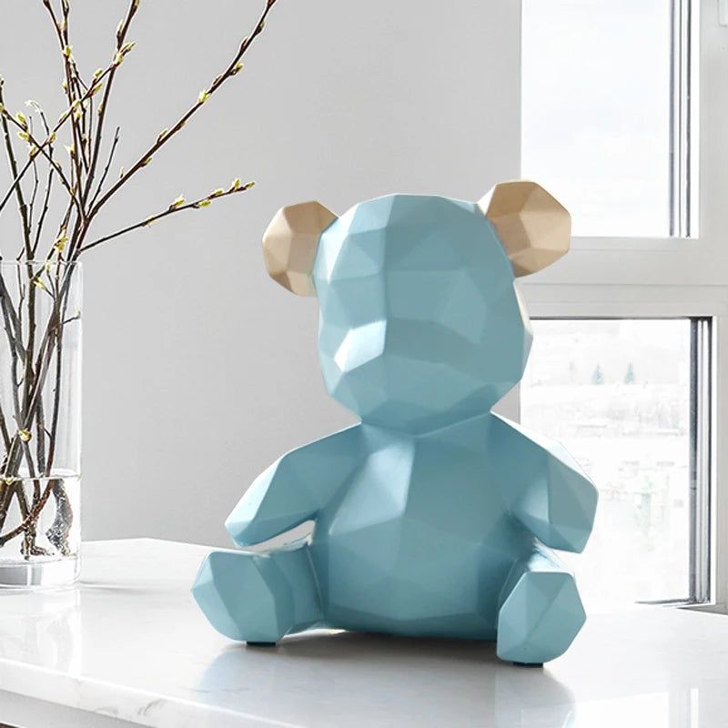 AuroraForm Elegant Bear Sculpture for Modern Artistic Spaces - All Around Casa