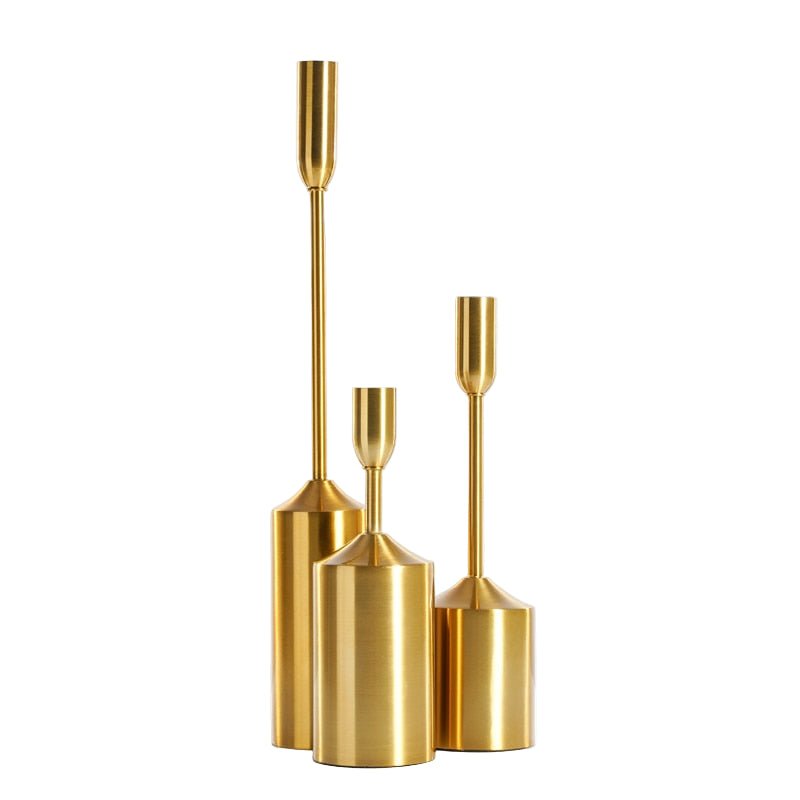 AuroraGild Elegant Candle Holder Set for Warm Luxe Ambiance - All Around Casa