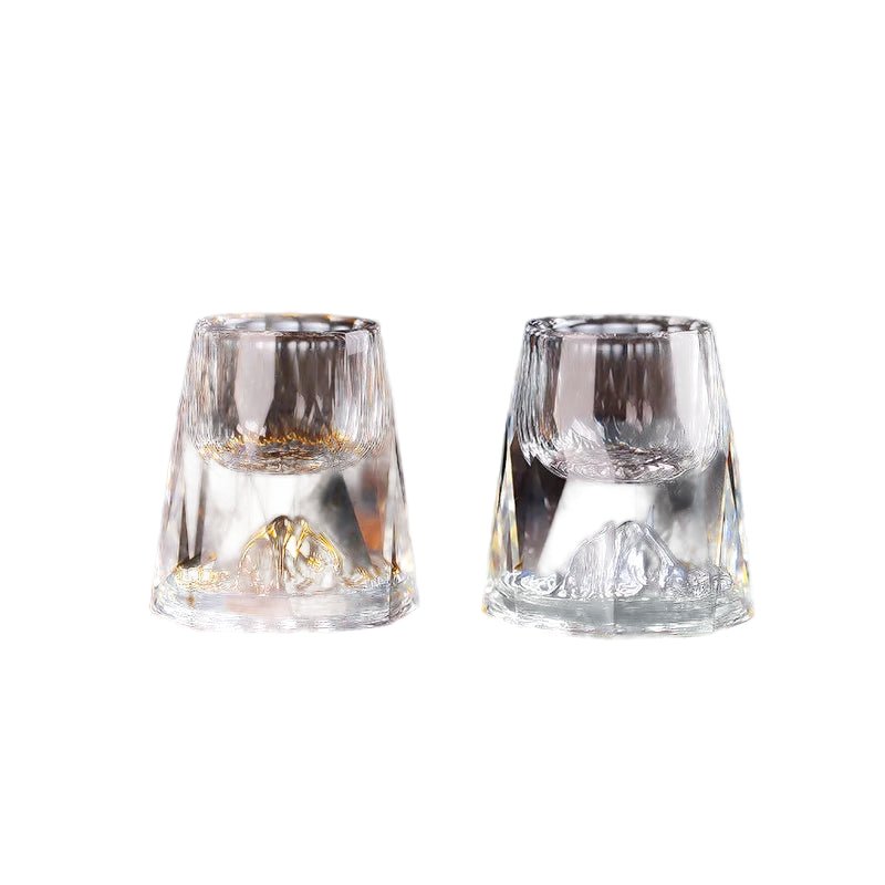 AuroraLuxe Crystal Glasses – Elegant Handcrafted Design with Golden Accents - All Around Casa