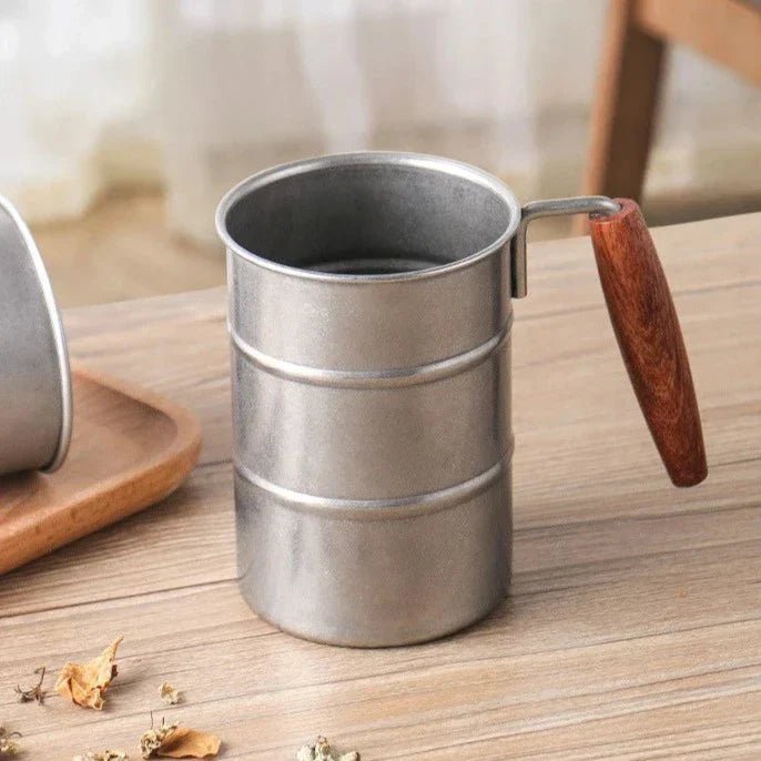 AuroraSteel Elegant Coffee Mug with Vintage Charm - All Around Casa