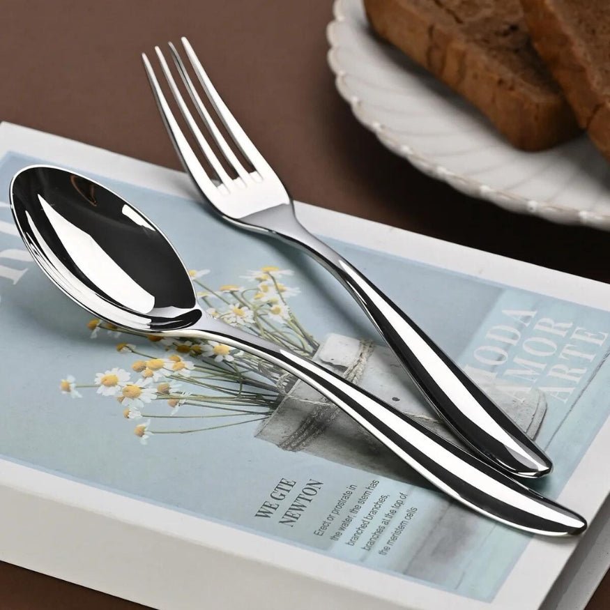 AuroraSteel Elegant Flatware Set – Timeless Dining Sophistication for Modern Tables - All Around Casa