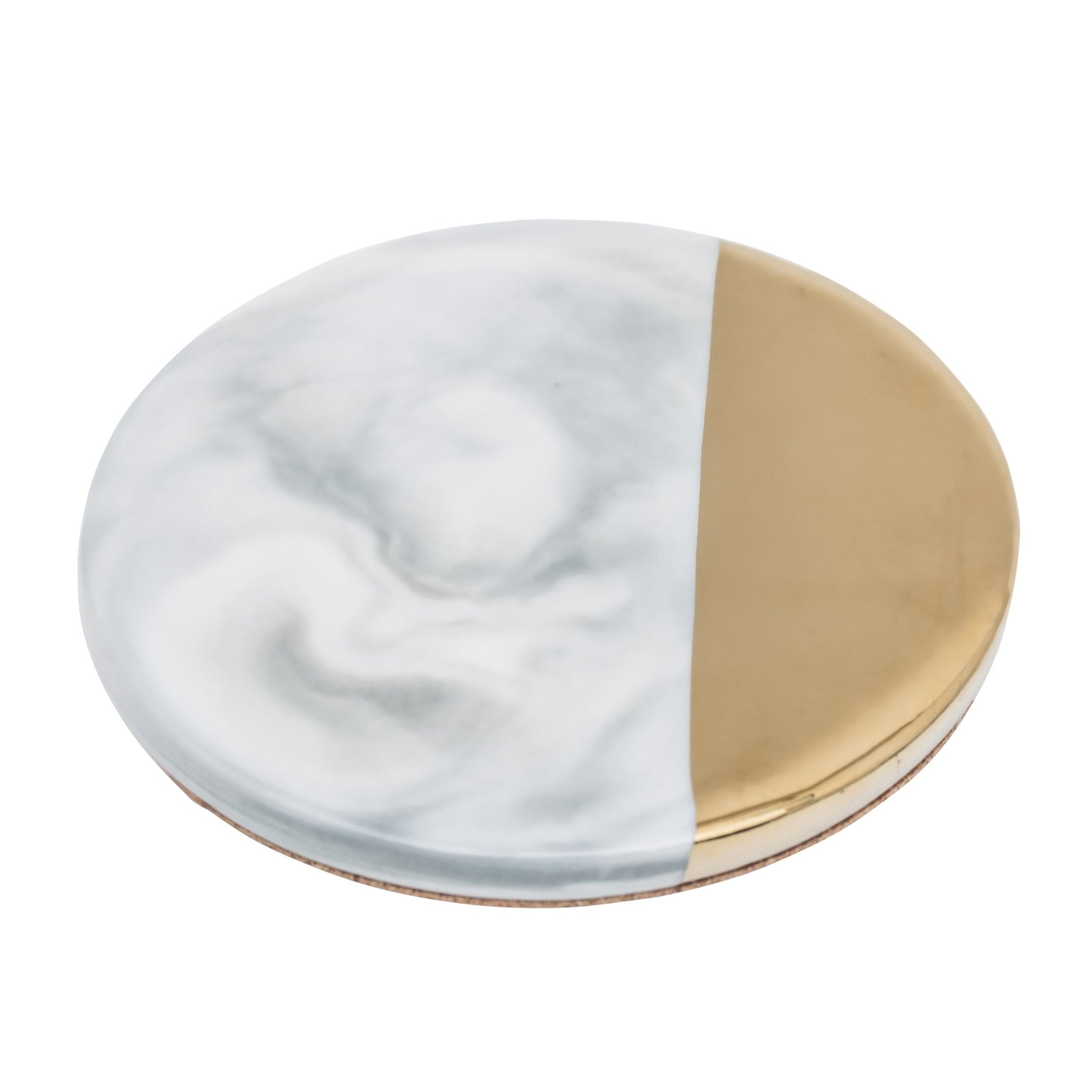 AuroraStone Elegant Marble Coaster – Timeless Accent for Refined Tabletops - All Around Casa