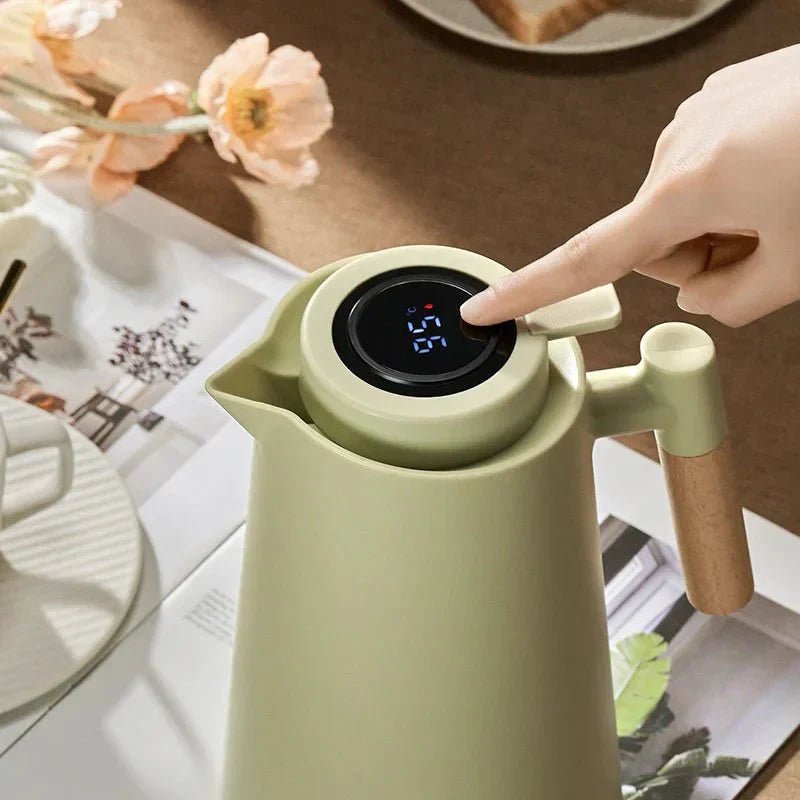 AuroTherm Luxe Thermal Carafe with Digital Temperature Display for Modern Living - All Around Casa