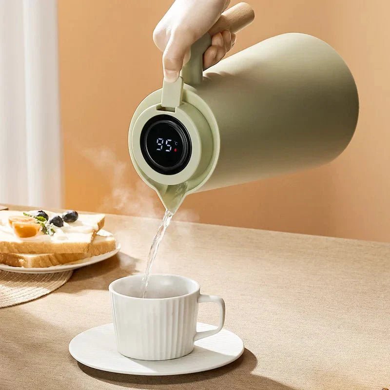 AuroTherm Luxe Thermal Carafe with Digital Temperature Display for Modern Living - All Around Casa