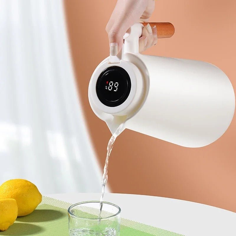 AuroTherm Luxe Thermal Carafe with Digital Temperature Display for Modern Living - All Around Casa