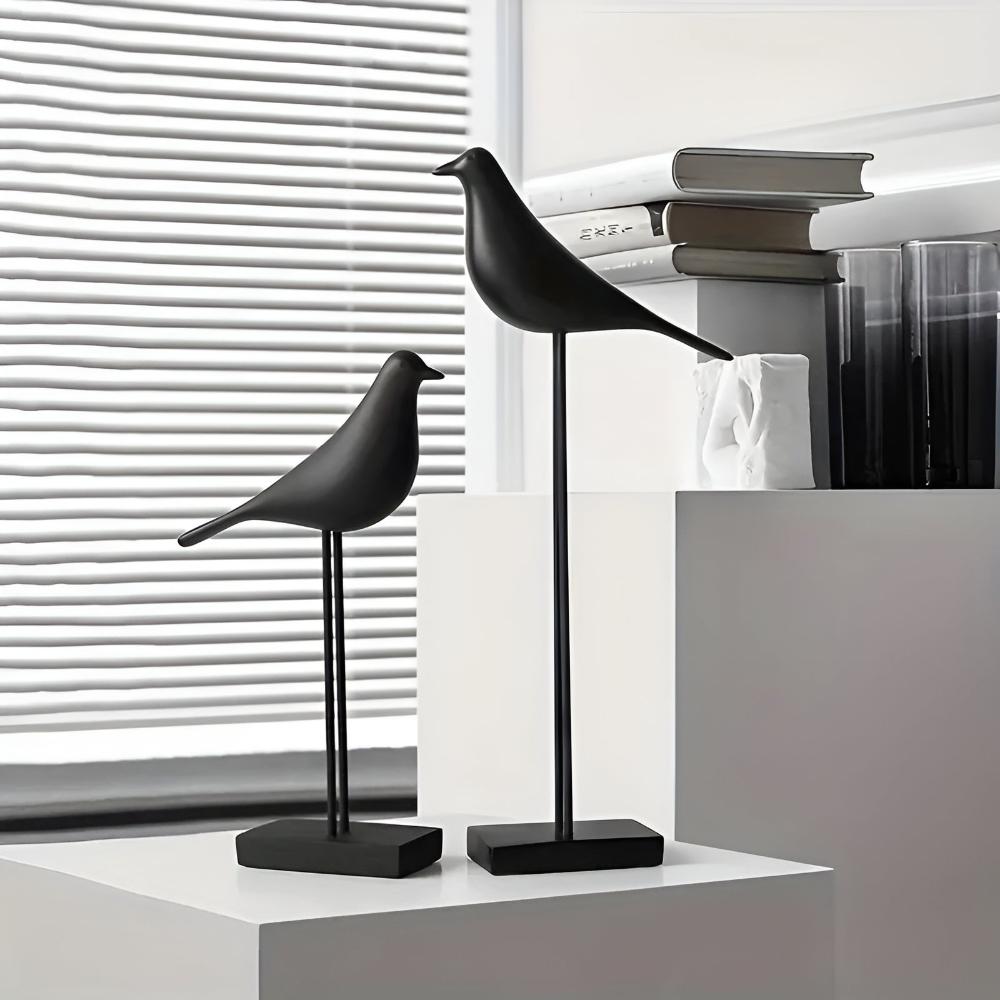 Aviora Elegant Ceramic Bird Sculptures for Modern Tranquil Interiors - All Around Casa