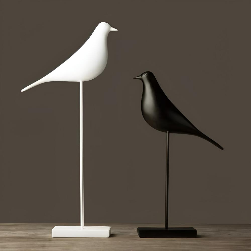 Aviora Elegant Ceramic Bird Sculptures for Modern Tranquil Interiors - All Around Casa