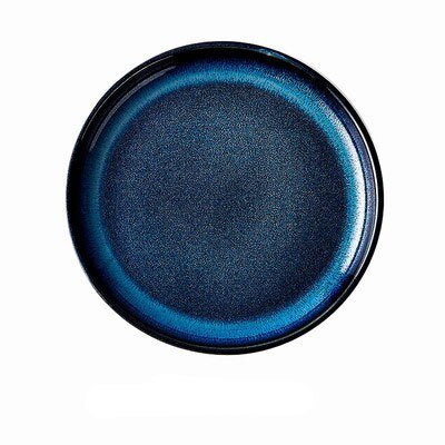 AzureTide Elegant Ceramic Dinner Plates for Refined Coastal Dining - All Around Casa