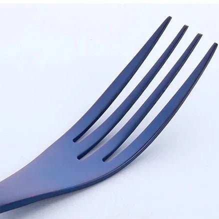 AzureWave Elegant Flatware Set – Stainless Steel Dining Cutlery with Ocean - Inspired Accents for Sophisticated Tables - All Around Casa